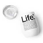 wines and champagne  spill-free lid stainless steel tumbler