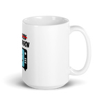Glossy finish white cup